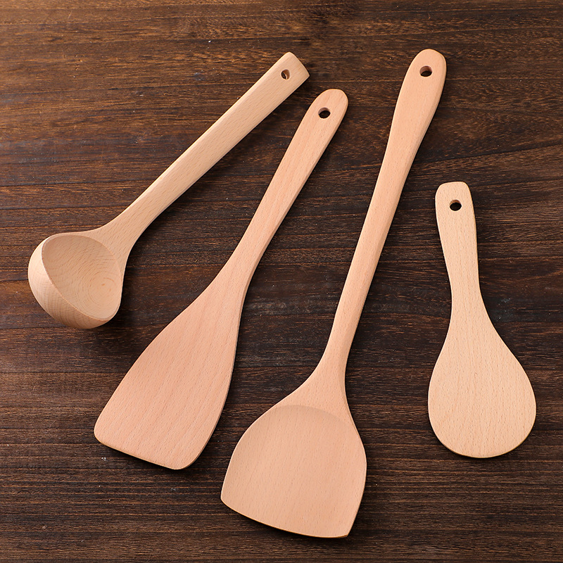 木铲子不粘锅专用炒菜铲木质厨具长柄木头铲子锅铲家用无漆无蜡